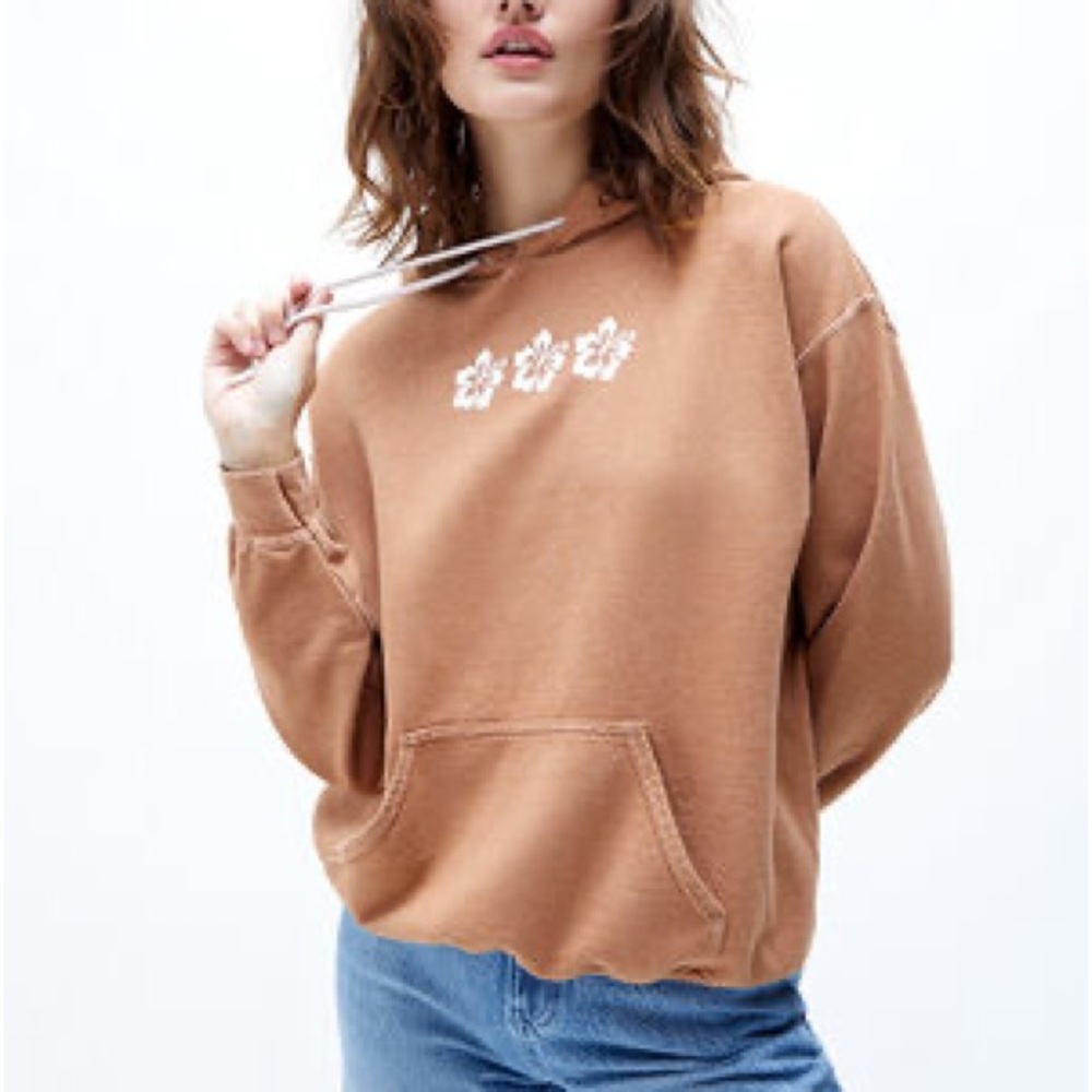 PacSun brown medium Hawaiian hoodie